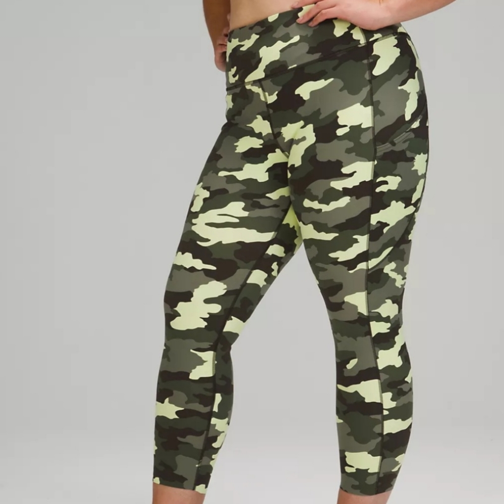 SOLD Lululemon Fast and Free Full-length Camo Pants - Picture 1 of 4